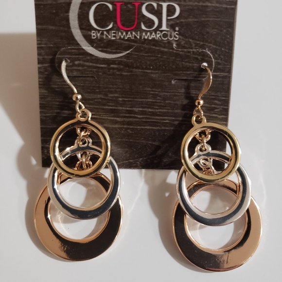Neiman Marcus Jewelry - Cusp  Triple hoops Earrings by Neiman Marcus, NWT